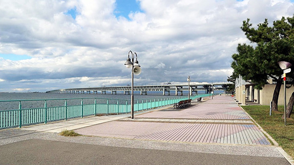 府営りんくう公園 シーサイドウォーク(海上歓迎・放流行事会場)